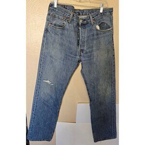 Levi's Men's Classic 501 Button Fly Stonewashed Denim Jeans 34X32